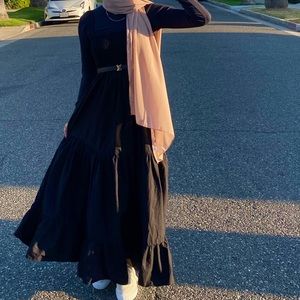 Ruffle flared out Maxi Dress *SOLD*